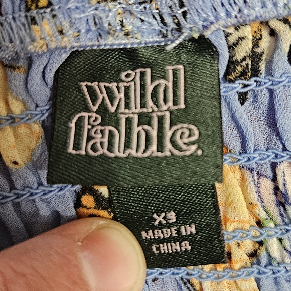 Wild Fable blue Butterfly Tube Top Size XS Woman's - Picture 9 of 10